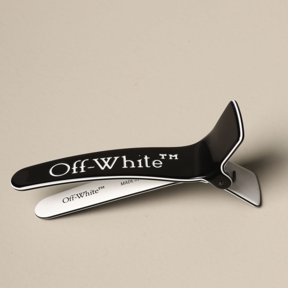 OFF-WHITE™ Logo-print acetate hair clip - Picture 2 of 3